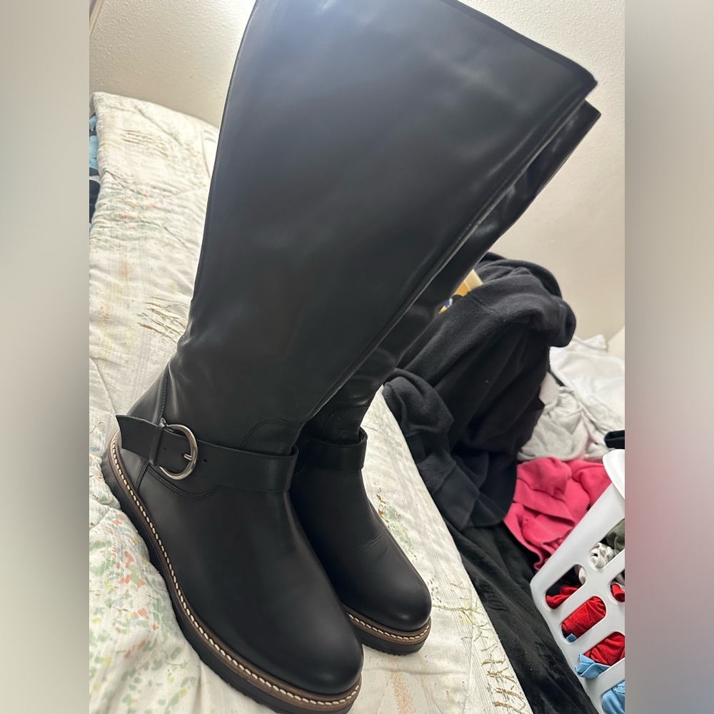 JJ Footwear Black Knee High Boots